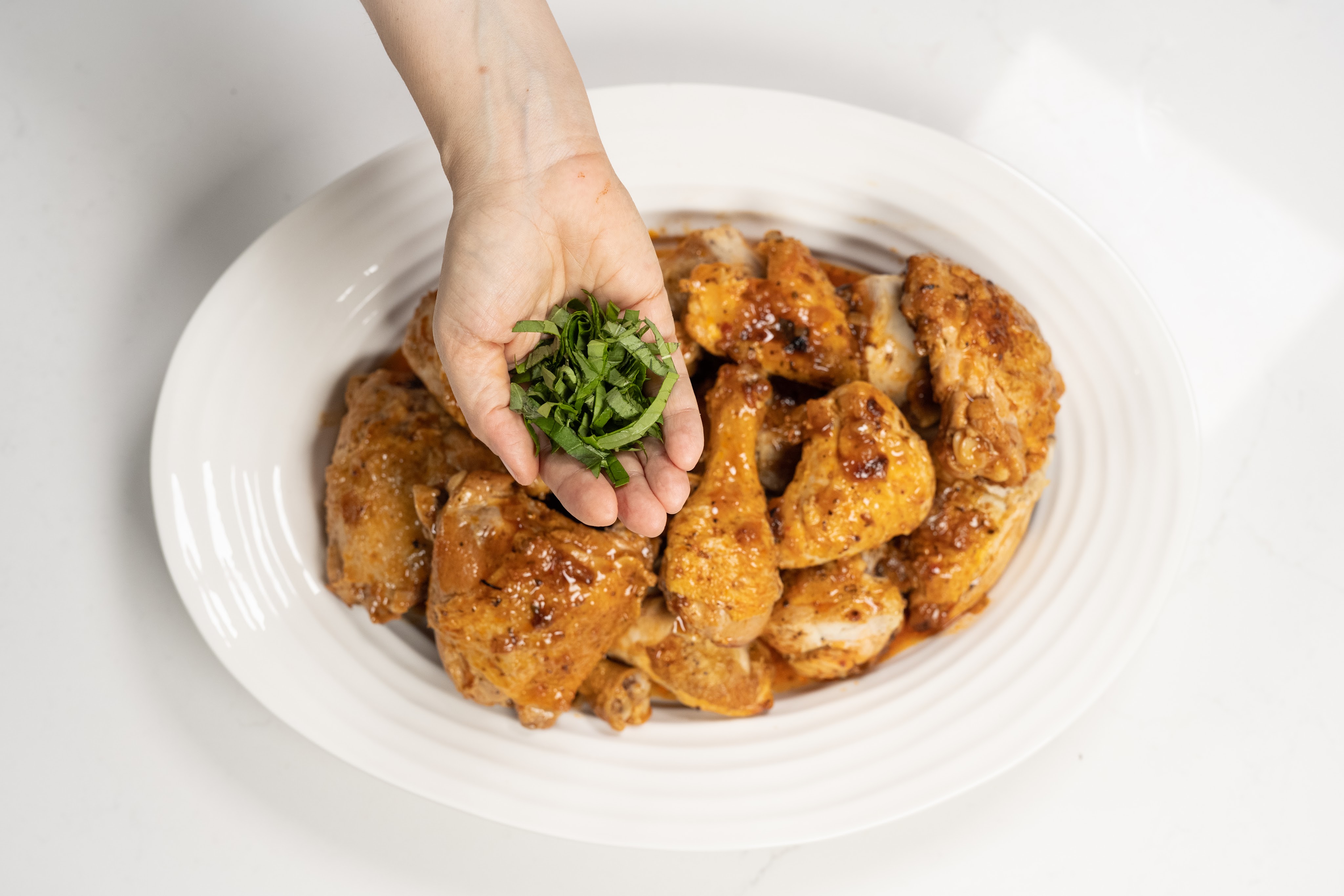 Braised Chicken with Tomato and Basil